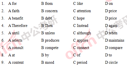 2018年考研英语(一)答案及试题解析(完整版)