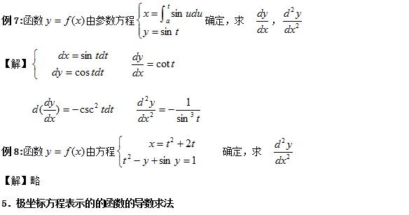 2020考研数学好数基础复习:求导方法