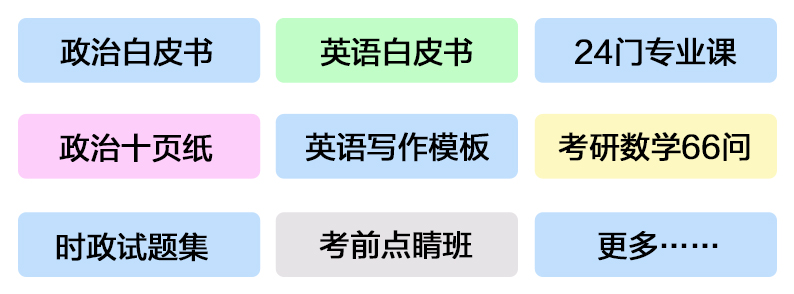 2021考研初试 考研试题 考前白皮书