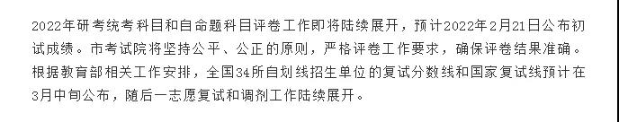 统考科目,22国家线公布